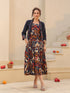 Women Ethnic Motifs Printed Pure Cotton Fit & Flare Midi Dress